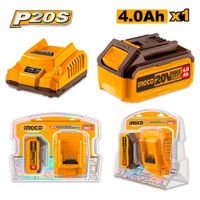 Set Batería Ingco 20V 4.0AH con Cargador FBCPK1214