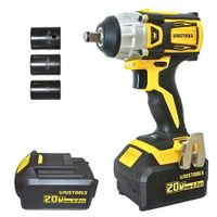 Llave de Impacto 1 /2"" Inalámbrica 20V BRUSHLESS 2 baterías,