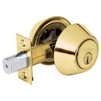 Chapa Cerrojo dorado brillanteHermex truper