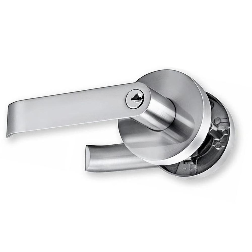 Chapa cerradura de manija DORMITORIO Allegra Acero Inox CANTOL