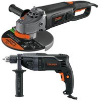 combo amoladora industrial 9 2000W Rotomartillo 900W INDUSTRIA TRUPER