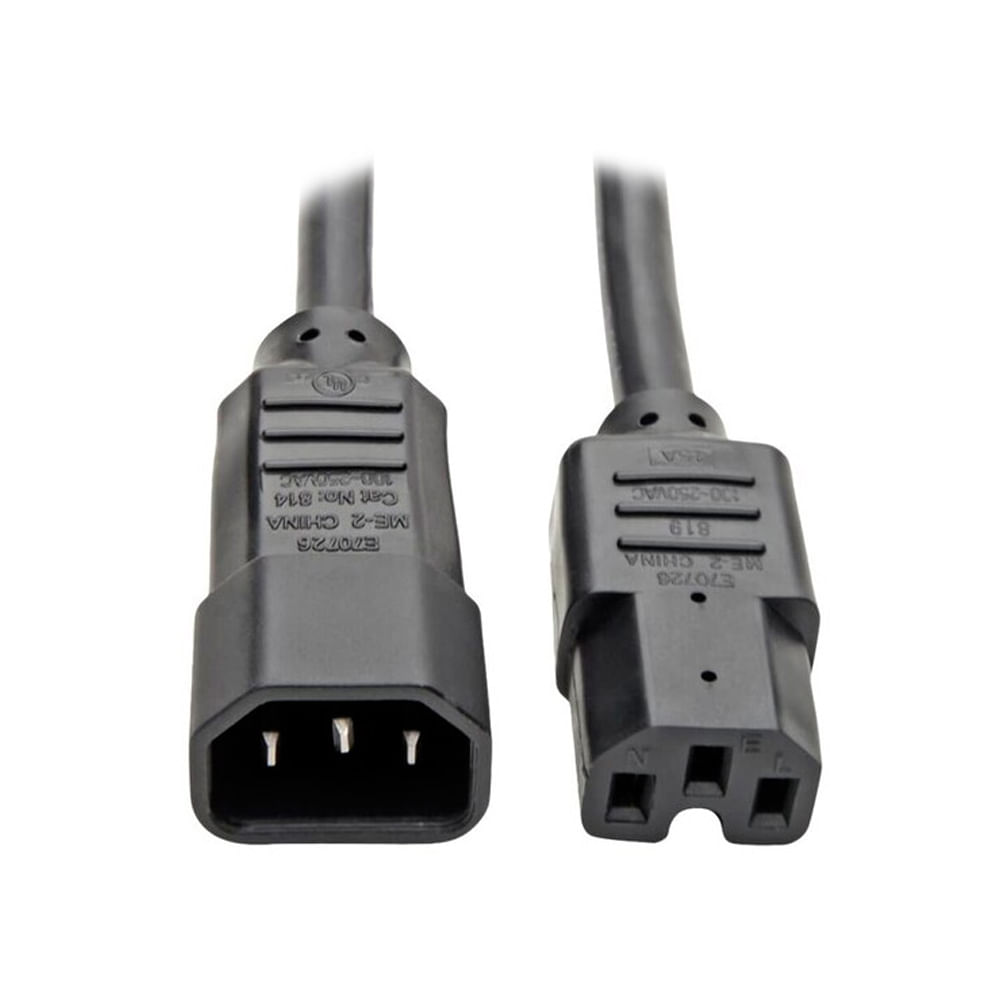 Cable de alimentación Tripp-Lite IEC C14 a C15 de 3.05m 15A 110-250V - Conexión segura y eficient