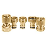 Juego de 5 conectores rápidos sistema click 3/4"", para riego,