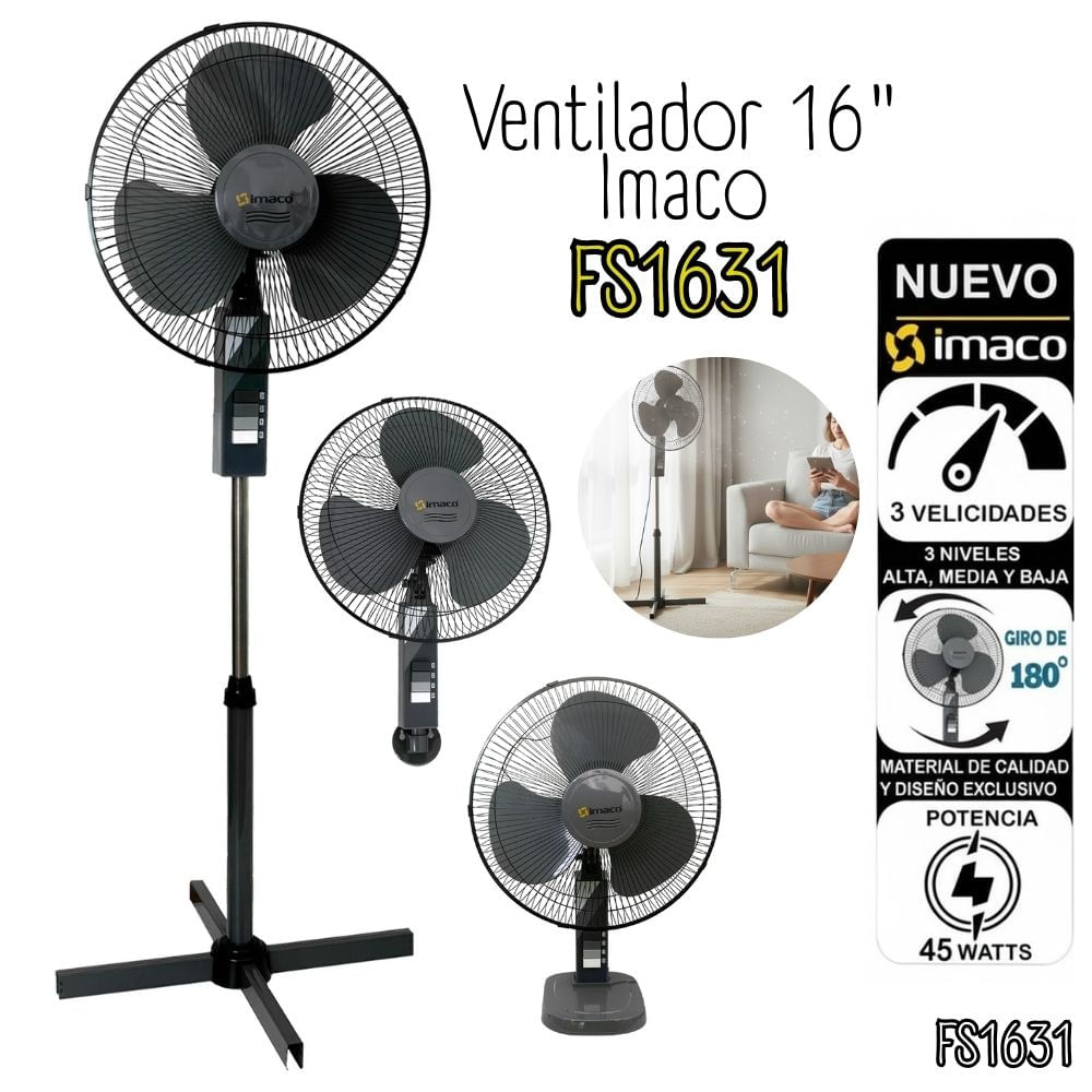 VENTILADOR IMACO 3 EN 1 45 WATTS- FS1631