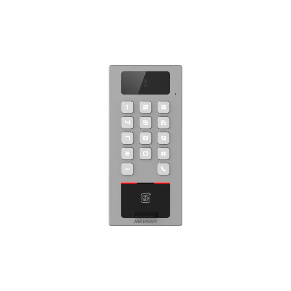 Terminal de Control de Acceso Hikvision DS-K1T502DBWX-C con Teclado Numérico - Conectividad Cablead