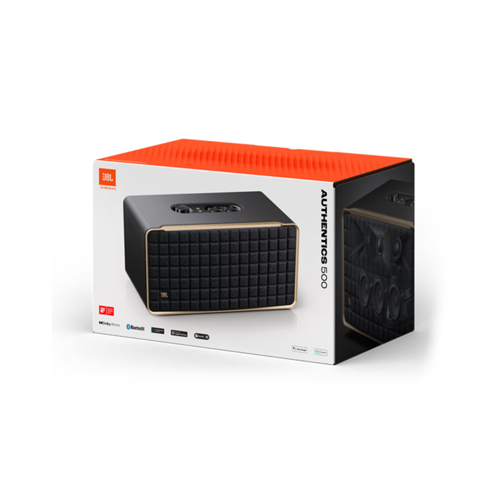 Altavoz JBL Authentics 500 Bluetooth y Wifi Sonido Premium Color Negro Diseño Elegante