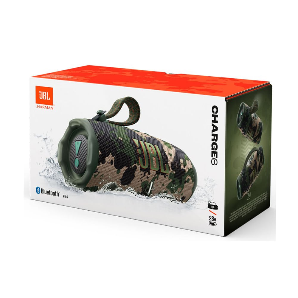 Altavoz Bluetooth JBL Charge 6 - Potente portátil sonido envolvente ideal para fiestas y exterio