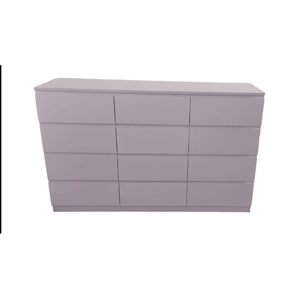 Comoda Blanco 12 Gavetas - Estilo Moderno