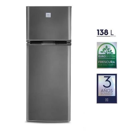 REFRIGERADORA ELECTROLUX FROST TOP MOUNT 138 LITROS ERT18G2HNI Gris