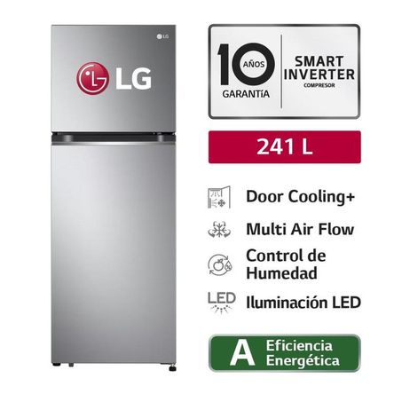 REFRIGERADORA GT24BPP 241L TOP FREEZER PLATEADA LG Plateado REFRIGERADORA GT24BPP 241L TOP FREEZER PLATEADA LG Plateado