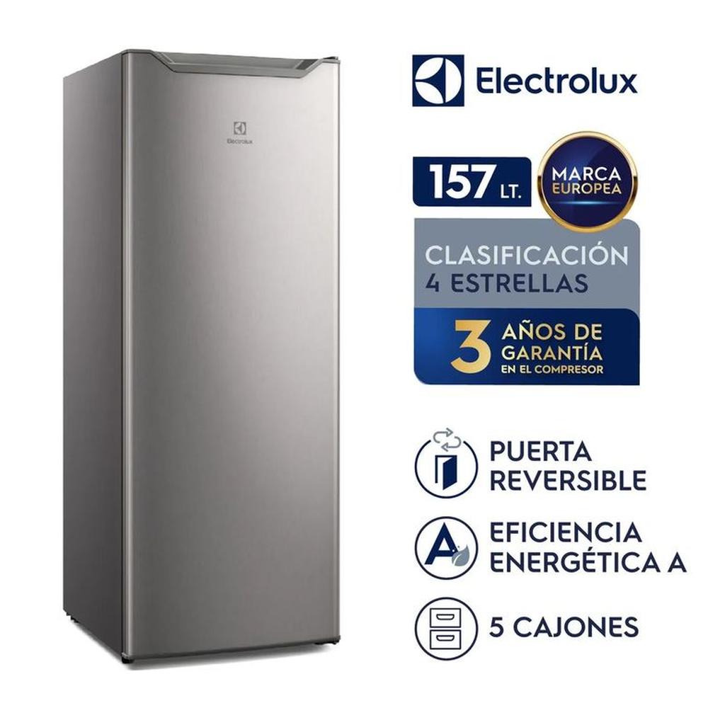 Congelador Vertical de 157 litros Electrolux Plata EFUY16P2HVG plata Congelador Vertical de 157 litros Electrolux Plata EFUY16P2HVG plata