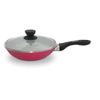 Sartén de Cerámica Roja con Tapa 26cm -20145170