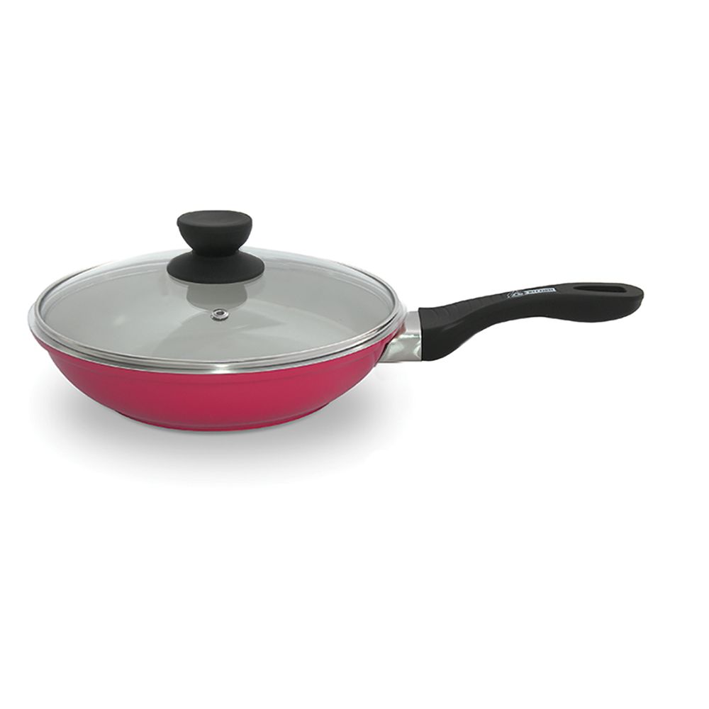 Sartén Cerámica Roja con Tapa N° 24 - 20145158