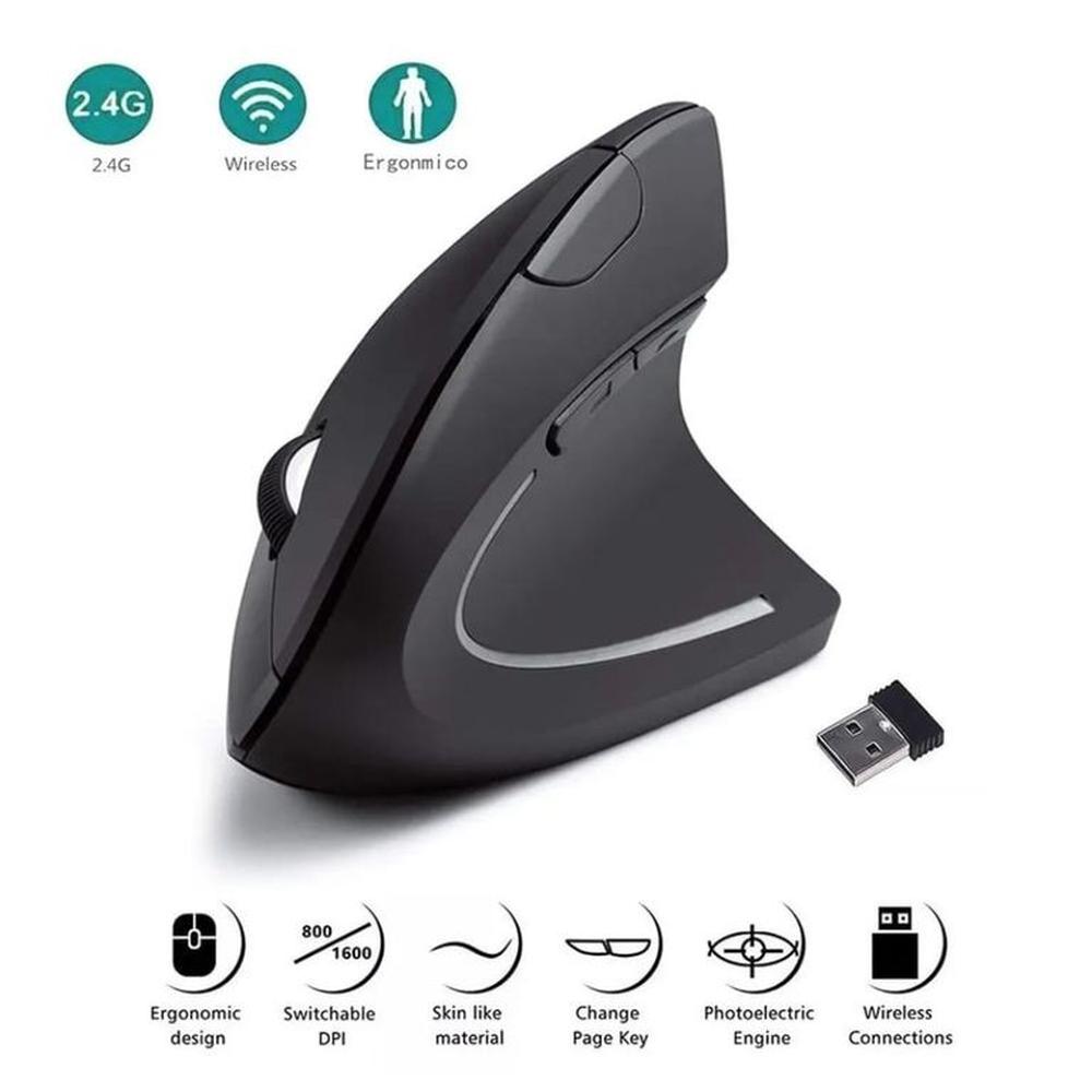 Mouse Vertical Inalámbrico Ergonómico Batería Mouse Vertical Inalámbrico Ergonómico Batería
