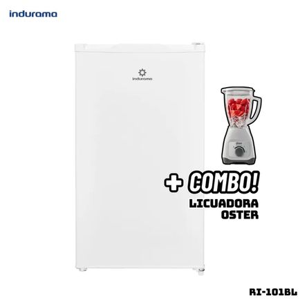 FRIGOBAR INDURAMA 90 L BLANCO - RI-101BL + LICUADORA OSTER BLANCA Blanco FRIGOBAR INDURAMA 90 L BLANCO - RI-101BL + LICUADORA OSTER BLANCA Blanco