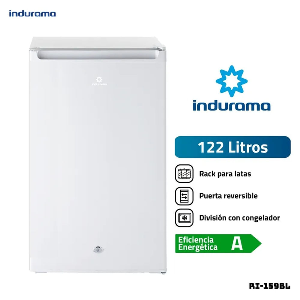 FRIGOBAR INDURAMA 122 L BLANCO - RI-159BL