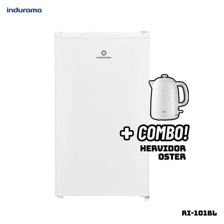 FRIGOBAR INDURAMA 90 L BLANCO - RI-101BL + HERVIDOR OSTER BLANCO Blanco