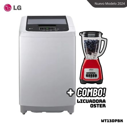 LAVADORA LG TURBODRUM 13 KG CARGA SUPERIOR GRIS - WT13DPBK + LICUADORA OSTER BLSTKAGRPB Gris