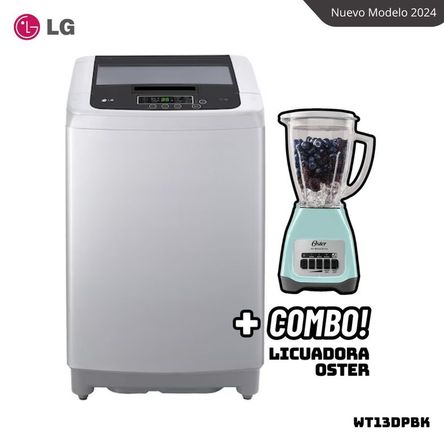LAVADORA LG TURBODRUM 13 KG CARGA SUPERIOR GRIS - WT13DPBK + LICUADORA OSTER BLSTKAGVPB Gris LAVADORA LG TURBODRUM 13 KG CARGA SUPERIOR GRIS - WT13DPBK + LICUADORA OSTER BLSTKAGVPB Gris
