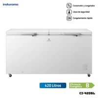 CONGELADOR INDURAMA 420 L BLANCO CROMA - CI-420BL