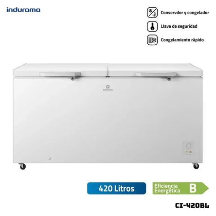 CONGELADOR INDURAMA 420 L BLANCO CROMA - CI-420BL Blanco Croma CONGELADOR INDURAMA 420 L BLANCO CROMA - CI-420BL Blanco Croma