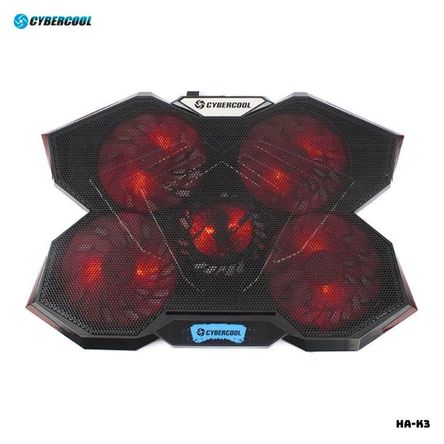 COOLER CYBERCOOL PARA LAPTOP CON 5 VENTILADORES - HA-K3 COOLER CYBERCOOL PARA LAPTOP CON 5 VENTILADORES - HA-K3