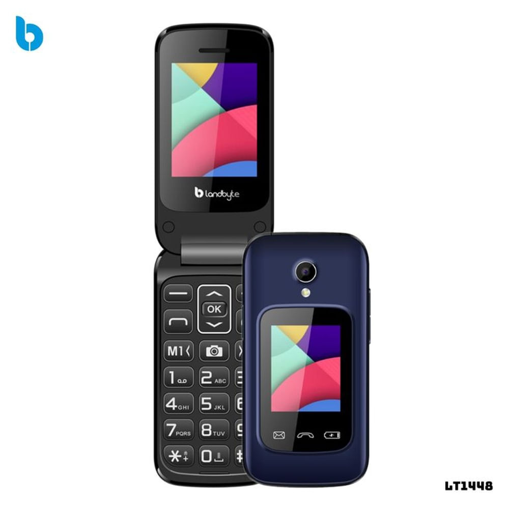 CELULAR BASICO LANDBYTE LT1448 4G DUAL SIM - AZUL