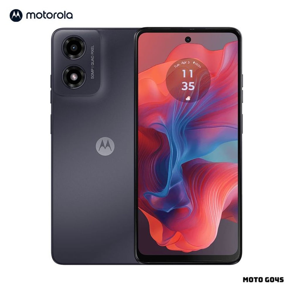 CELULAR MOTOROLA MOTO G04s 4GB RAM 128GB ROM - NEGRO COSMICO