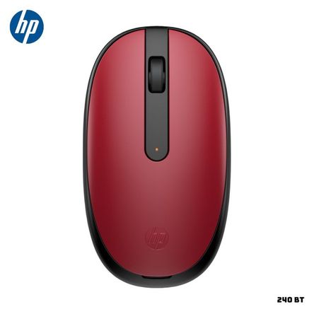 MOUSE INALAMBRICO HP 240 DISEÑO AMBIDIESTRO 1600 DPI - ROJO