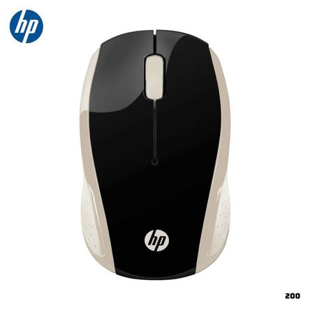 MOUSE INALAMBRICO HP 200 2HU83AA 1000 DPI - DORADO