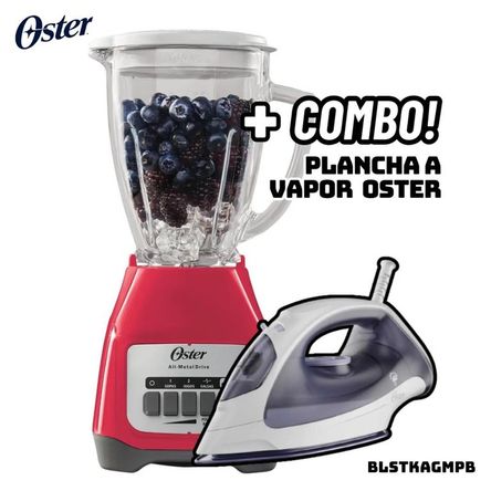 LICUADORA OSTER 2 VELOCIDADES 550W SANDIA - BLSTKAGMPB + PLANCHA OSTER LICUADORA OSTER 2 VELOCIDADES 550W SANDIA - BLSTKAGMPB + PLANCHA OSTER