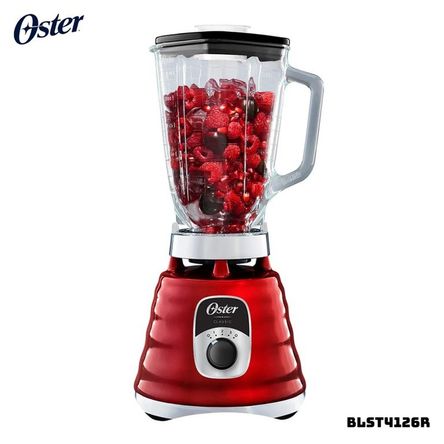 LICUADORA CLASICA OSTER 3 VELOCIDADES 1000W CROMADA ROJA - BLST4126R LICUADORA CLASICA OSTER 3 VELOCIDADES 1000W CROMADA ROJA - BLST4126R