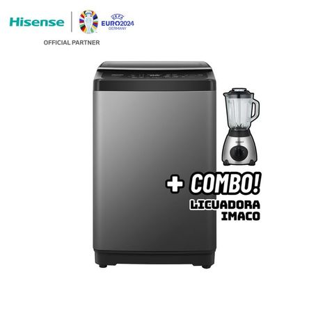 LAVADORA HISENSE SMART FUZZY 10KG CARGA SUPERIOR GRIS - WT3J1023UT + LICUADORA IMACO Gris LAVADORA HISENSE SMART FUZZY 10KG CARGA SUPERIOR GRIS - WT3J1023UT + LICUADORA IMACO Gris