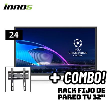TELEVISOR INNOS 24 SMART TV ANDROID TV HD LED - S2401KU + RACK FIJO Negro TELEVISOR INNOS 24 SMART TV ANDROID TV HD LED - S2401KU + RACK FIJO Negro