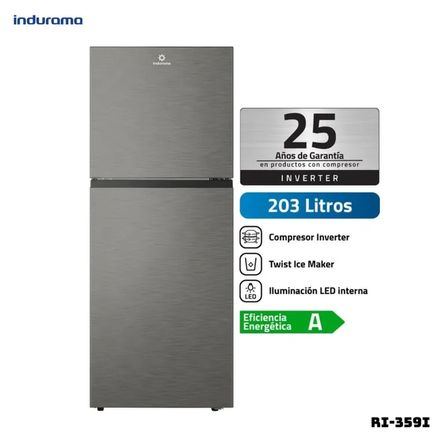 REFRIGERADORA INDURAMA 203 L TOP FREEZER CROMA - RI-359I Croma