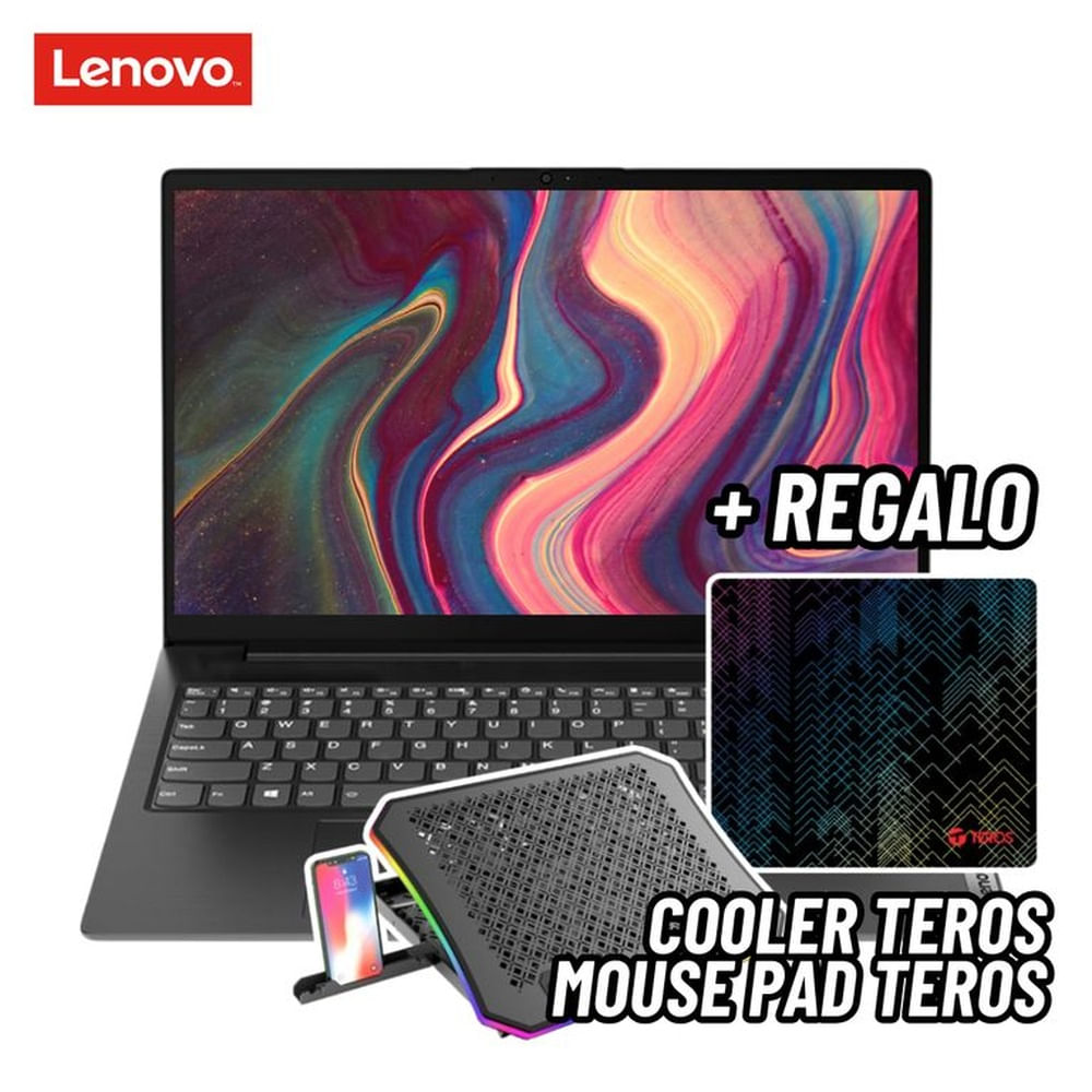 LAPTOP LENOVO V15 G2 IJL 15.6 FHD INTEL CELERON N4500 8GB RAM 256GB SSD + COOLER TEROS + MOUSE PAD