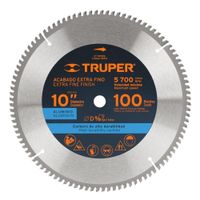 Disco sierra 10"" para aluminio, 100 dientes centro 5/8""
