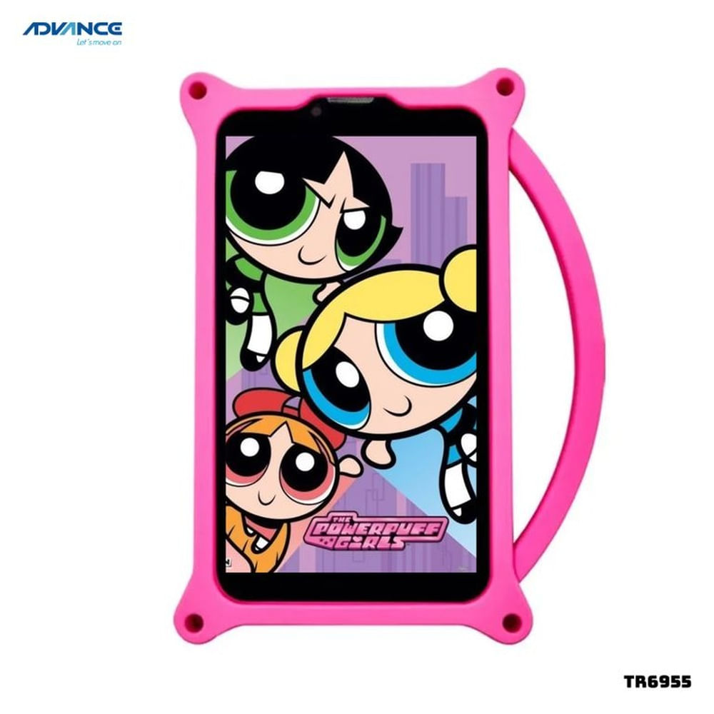 TABLET PARA NIÑAS ADVANCE PRIME 7 PULGADAS 2GB RAM 32GB ROM - TR6955 + CASE DINO ROSA