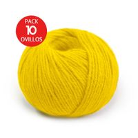 Lana de Baby Alpaca Indiecita DK - Pack x10 Ovillos - Mostaza AM1120