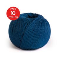 Lana de Baby Alpaca Indiecita DK de Pack x10 Ovillos - Azul AZ1654