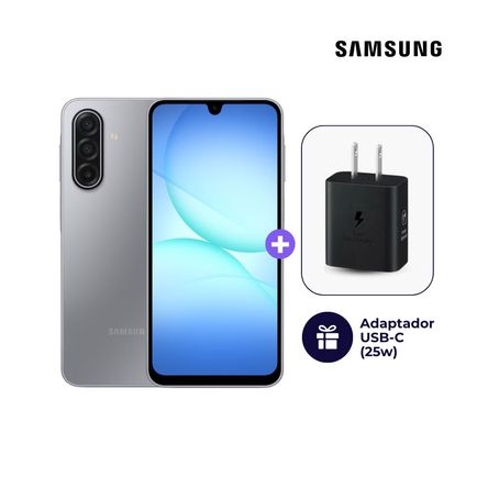 Celular Samsung Galaxy A17 5G 256GB 8GB Gris + Adaptador USB-C Samsung Original 25W Celular Samsung Galaxy A17 5G 256GB 8GB Gris + Adaptador USB-C Samsung Original 25W