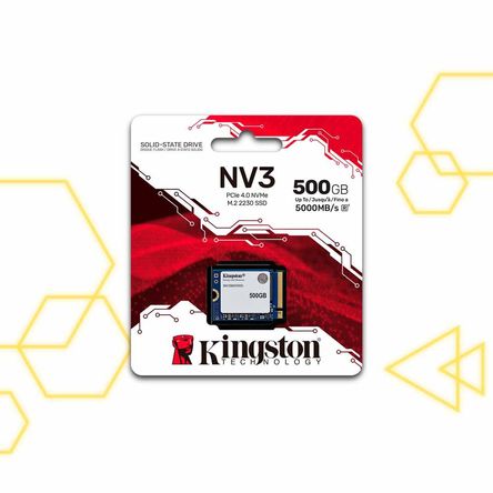 Disco Sólido Kingston NV3 500GB SSD M.2 2230 NVMe PCIe 4.0 Disco Sólido Kingston NV3 500GB SSD M.2 2230 NVMe PCIe 4.0