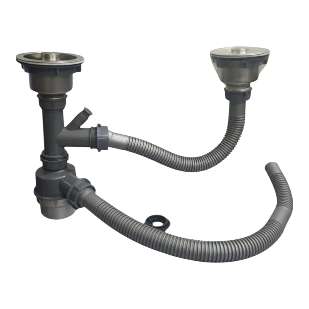 Desague y Trampa doble RINOX Lavadero Multifuncional Premium Anti Olores