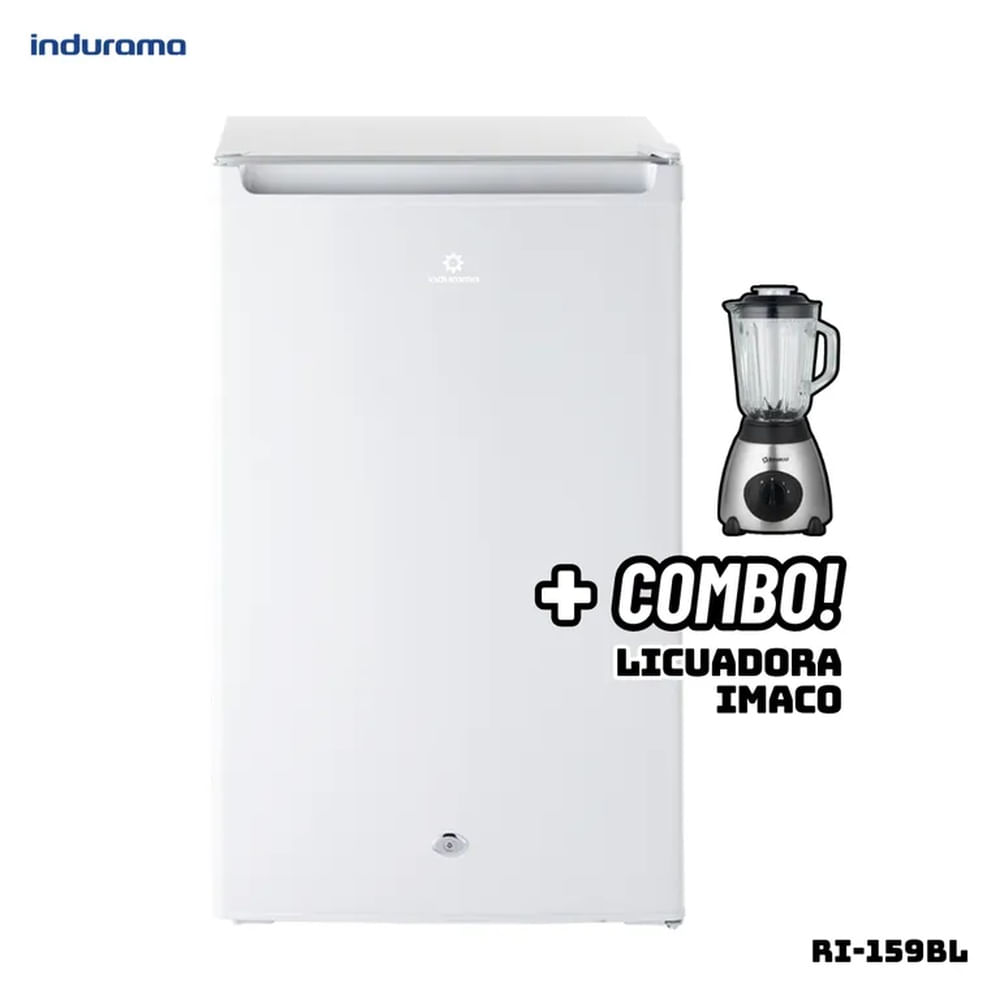 FRIGOBAR INDURAMA 122 L BLANCO - RI-159BL + LICUADORA IMACO