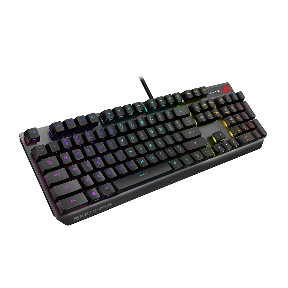 Teclado Gaming ASUS ROG Strix Scope RX RGB – Mecánico Retroiluminado Ultra Rápido Ideal para Gam