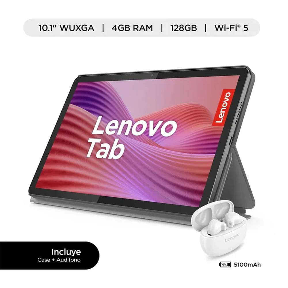 Tablet Lenovo TB311FU Tab + Folio Case 101 FHD WiFi 4GB128GB + Lenovo Buds E310