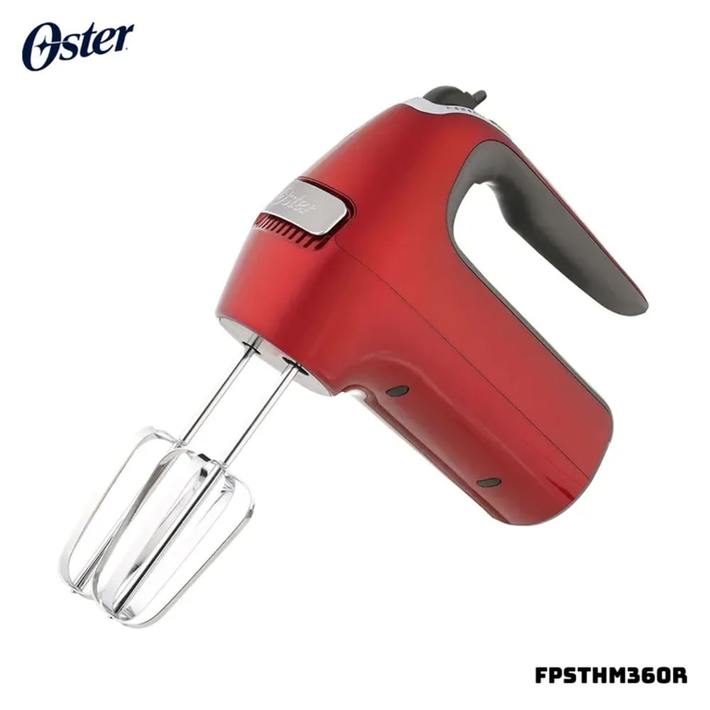 BATIDORA DE MANO OSTER 7 VELOCIDADES + TURBO 320W ROJA - FPSTHM360R
