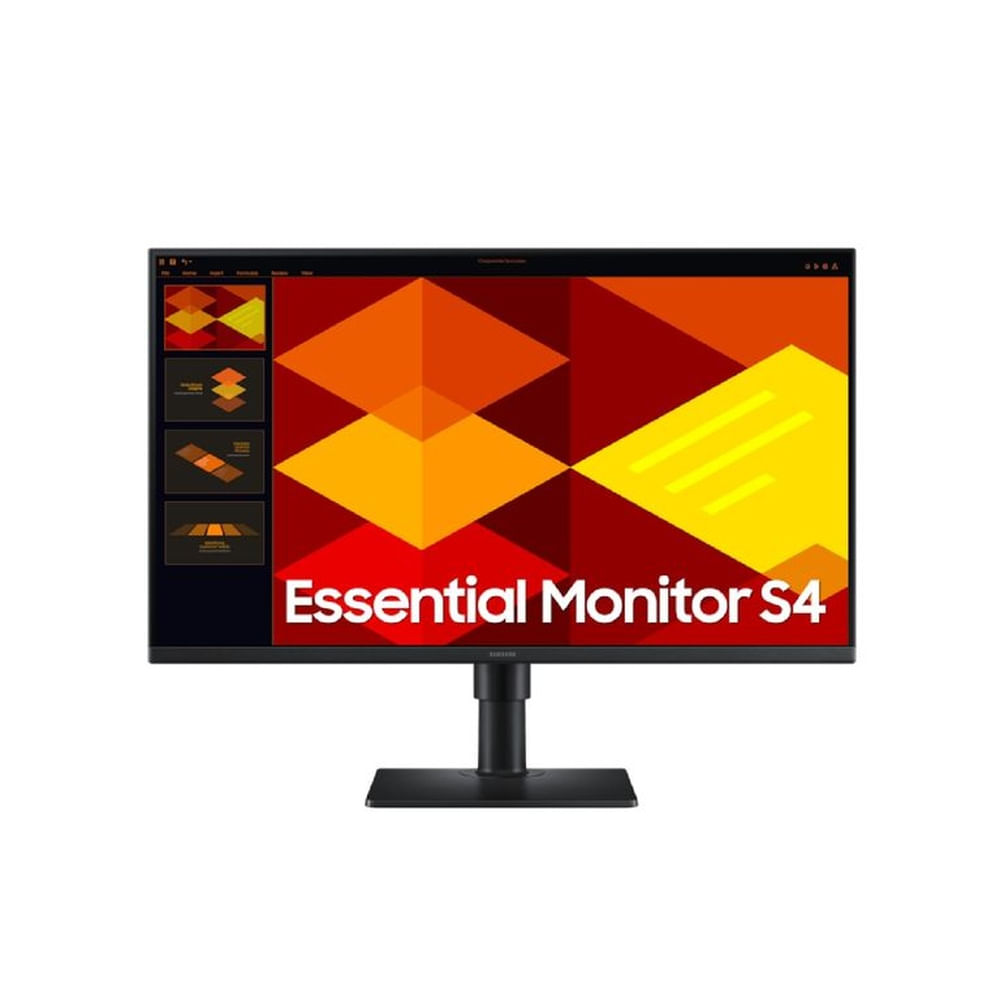 Monitor plano SAMSUNG Essential S4 27 FHD IPS 100Hz HDMI DP PIVOT Negro