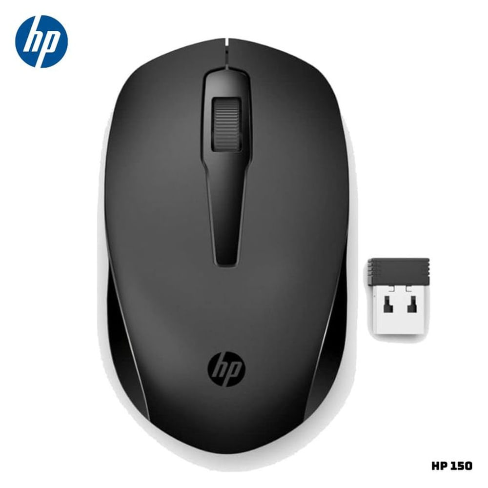 MOUSE INALAMBRICO HP 150 1600 DPI - NEGRO