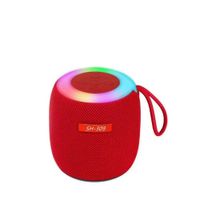 Mini Parlante Portatil SH-309 con Bluetooth con Luz Led Rojo
